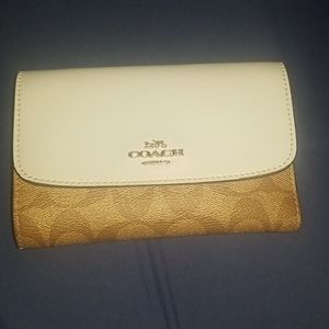 Coach Brown and Baby blue wallet